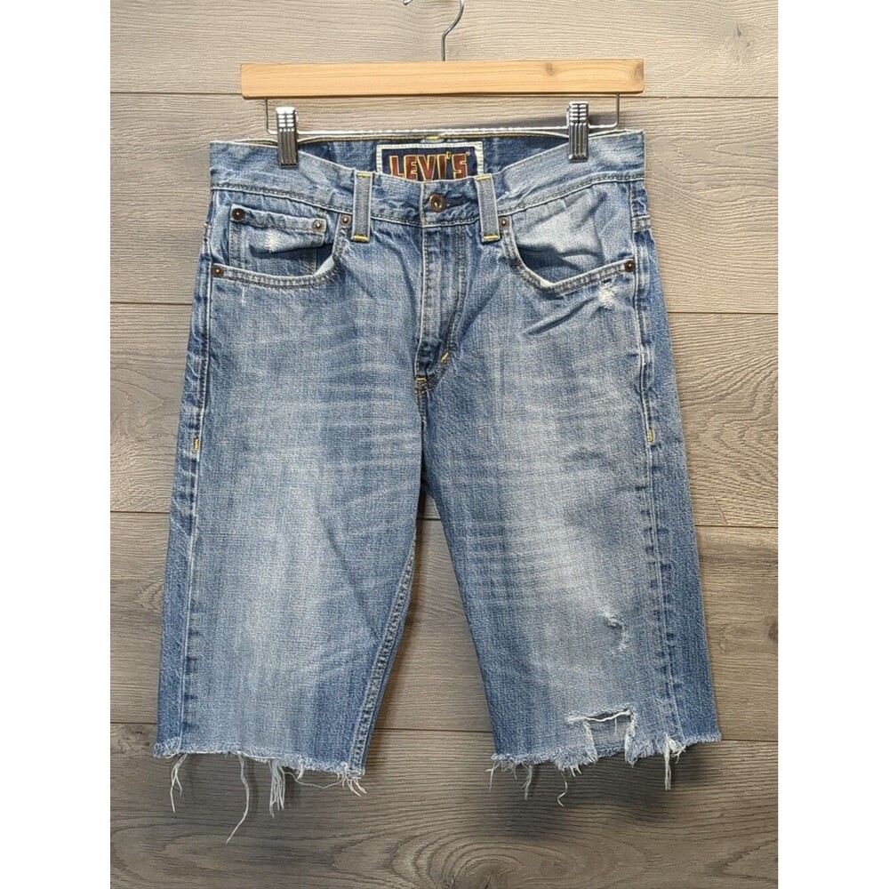 Vintage Levi's Skinny 511 Denim Cut Off Shorts Men's Size 32